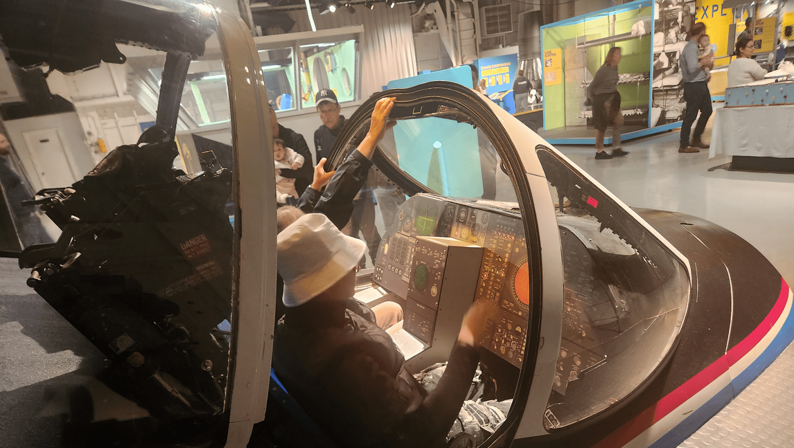 Enjoy an accurate mockup of an A-6 cockpit